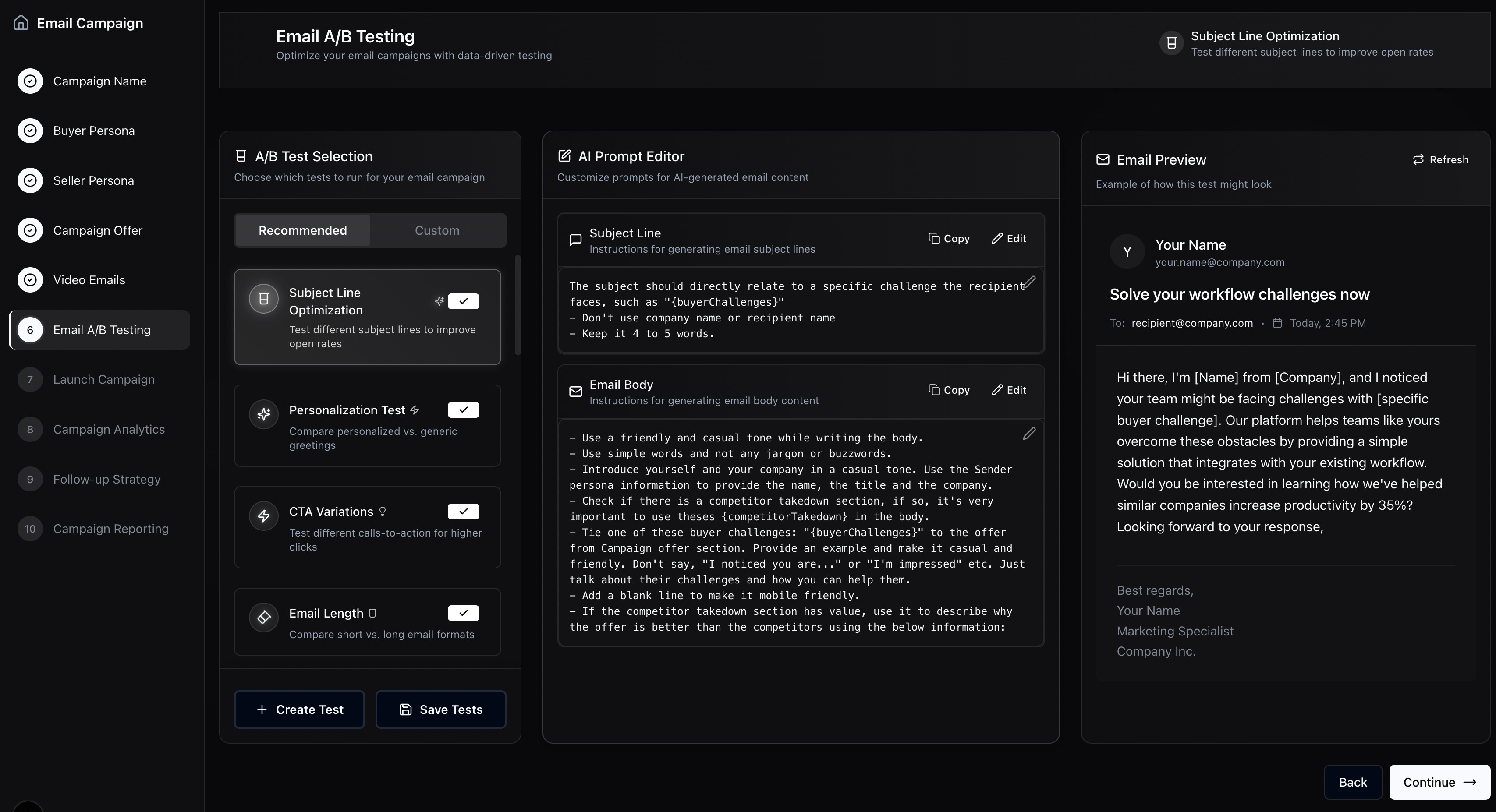 Testing & Optimization Demo