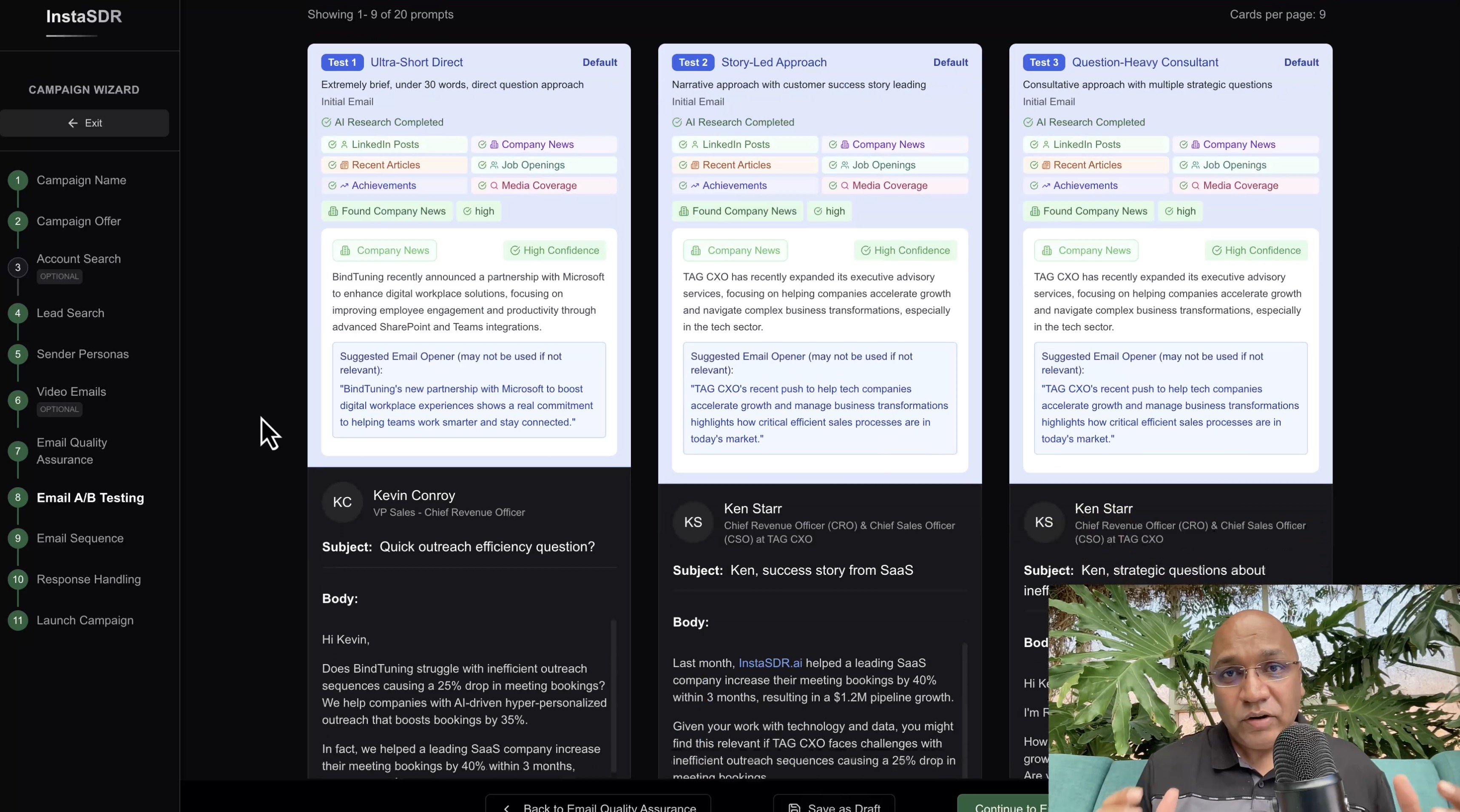 Buyer Persona and Lead Search Interface